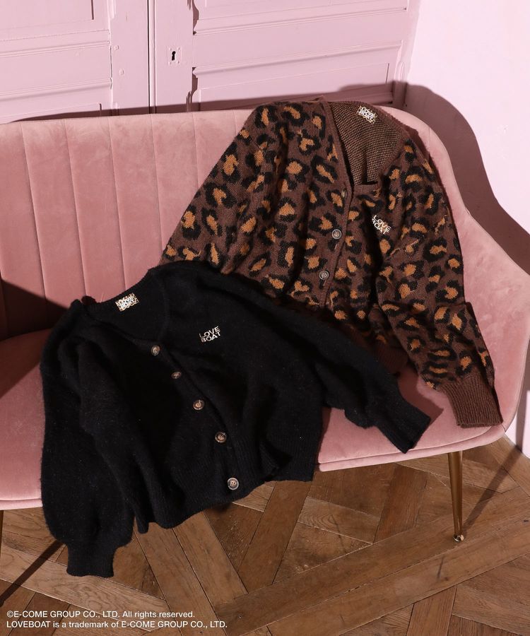 Green Parks「■LOVEBOAT ロゴ刺繍ニットカーディガン」|カーディガン|