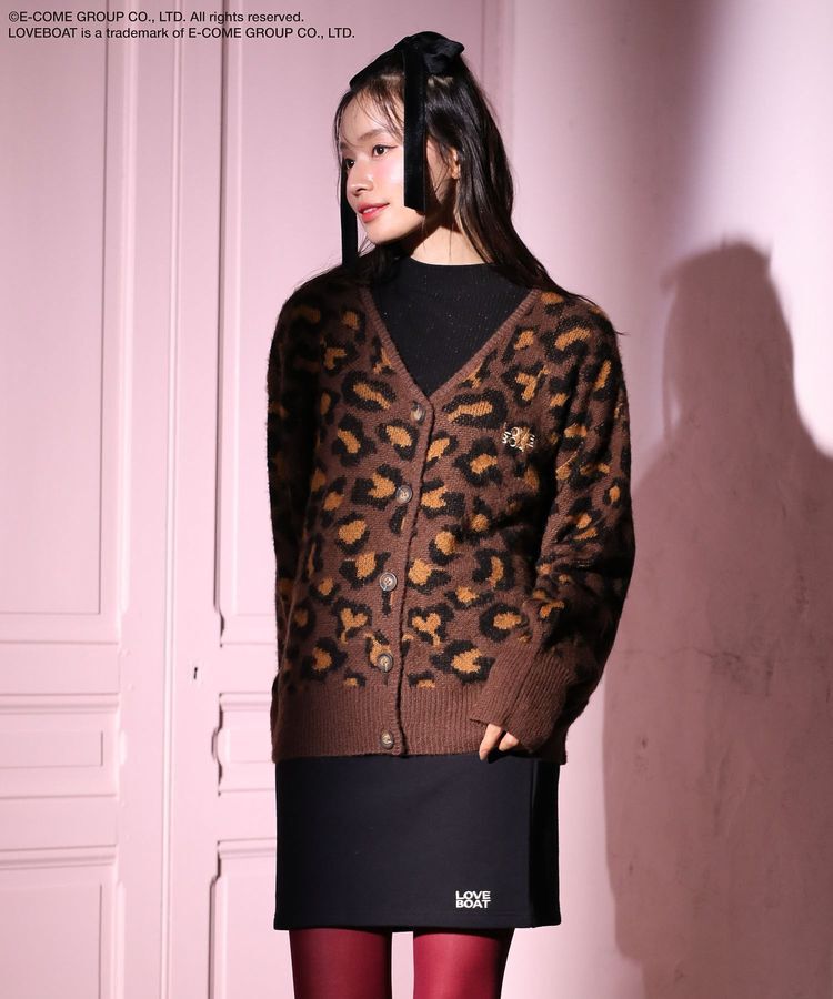 Green Parks「■LOVEBOAT ロゴ刺繍ニットカーディガン」|カーディガン|