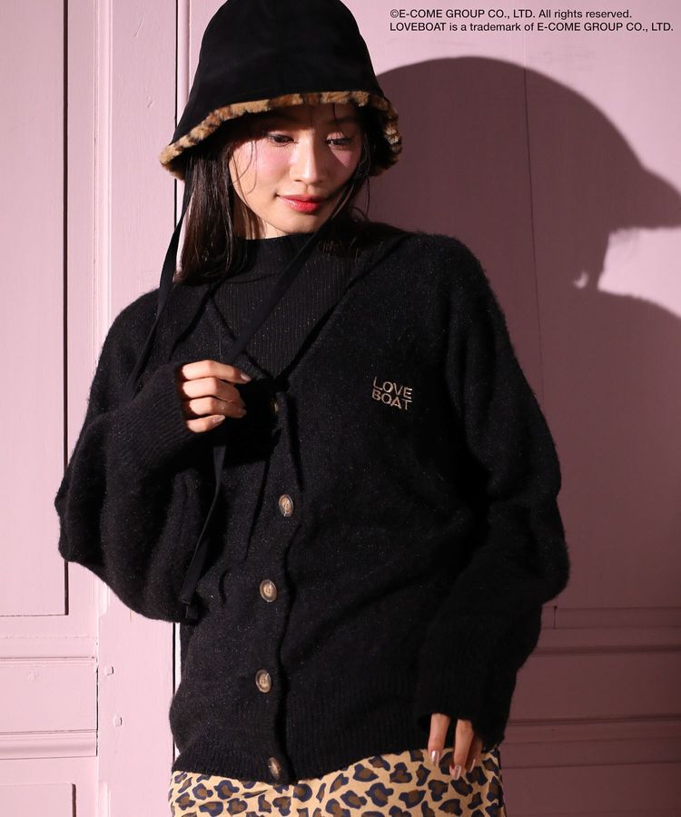 Green Parks「■LOVEBOAT ロゴ刺繍ニットカーディガン」|カーディガン|