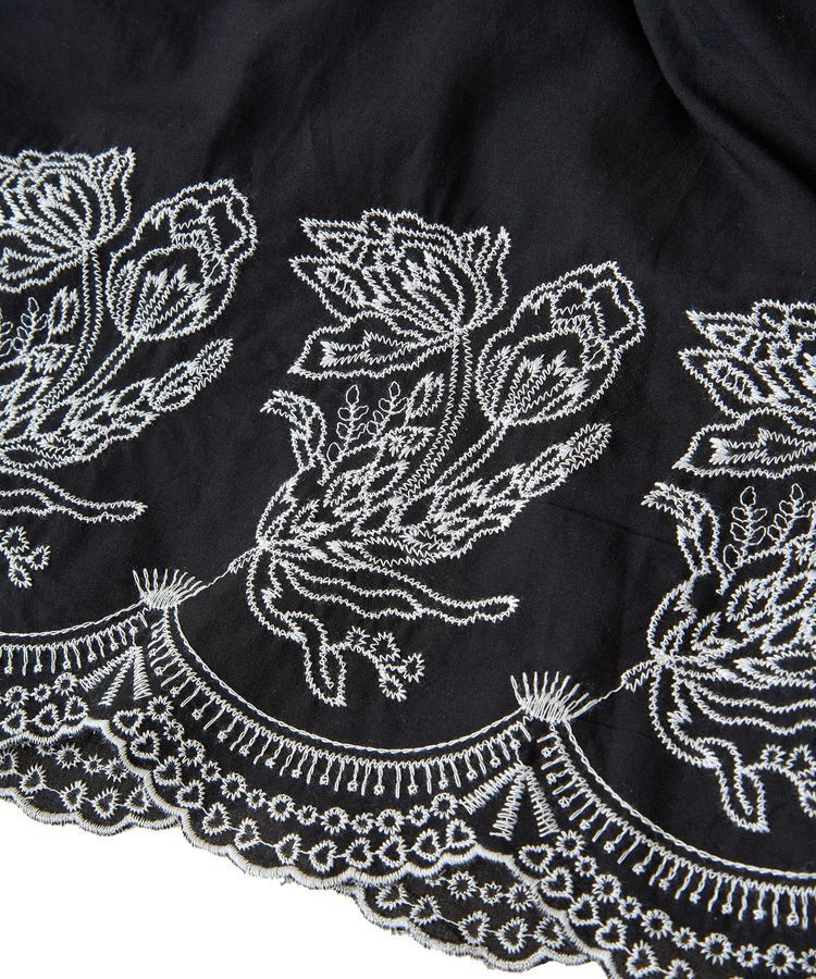 Green Parks「■ESCAR バイカラー刺繍ティアードスカート」|スカート|