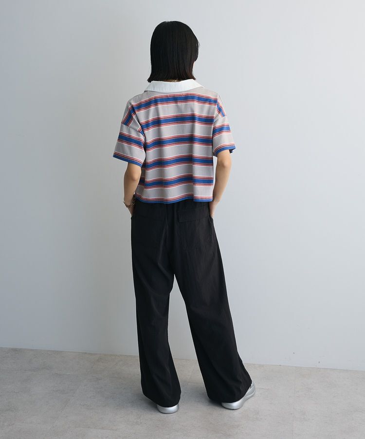 AnriettMusee「エムブレム刺繍ショートボーダーカットソー」|Tシャツ・カットソー|