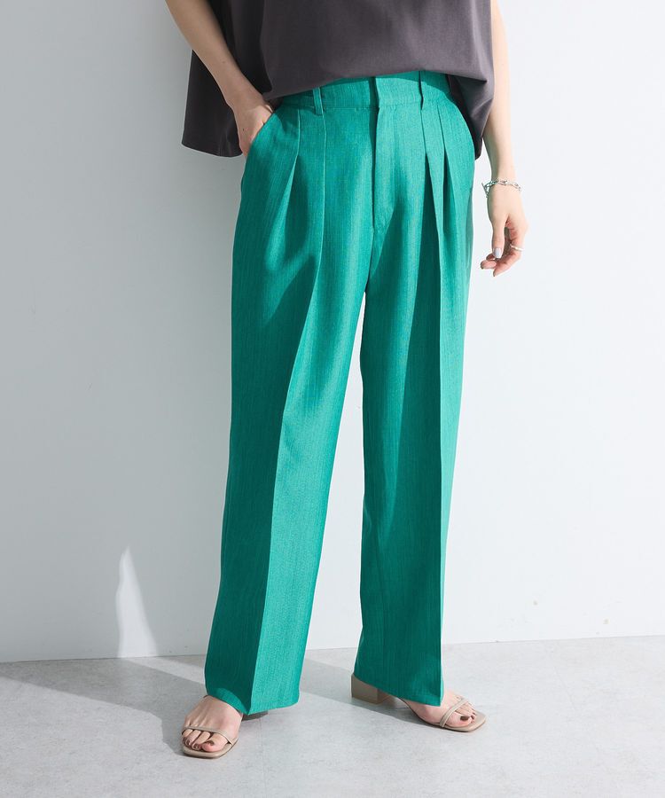 Green Parks「・ELENCARE DUE リネンライク2タックパンツ」|その他|Green