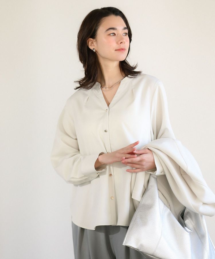 Green Parks「SET2点スキッパーブラウス+プリーツスカート」|ワンピース|