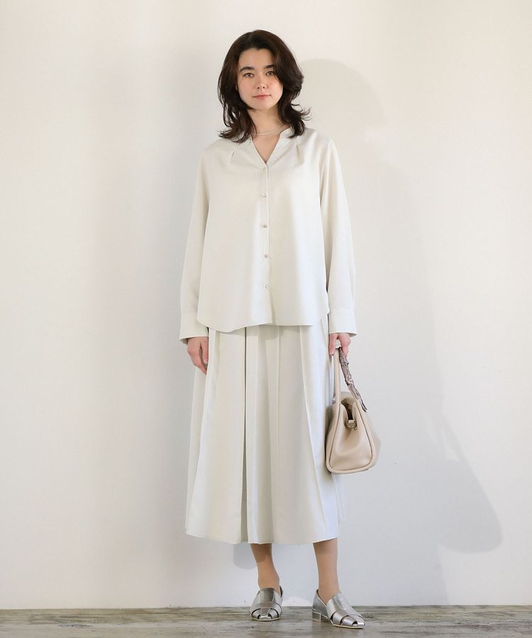 Green Parks「SET2点スキッパーブラウス+プリーツスカート」|ワンピース|