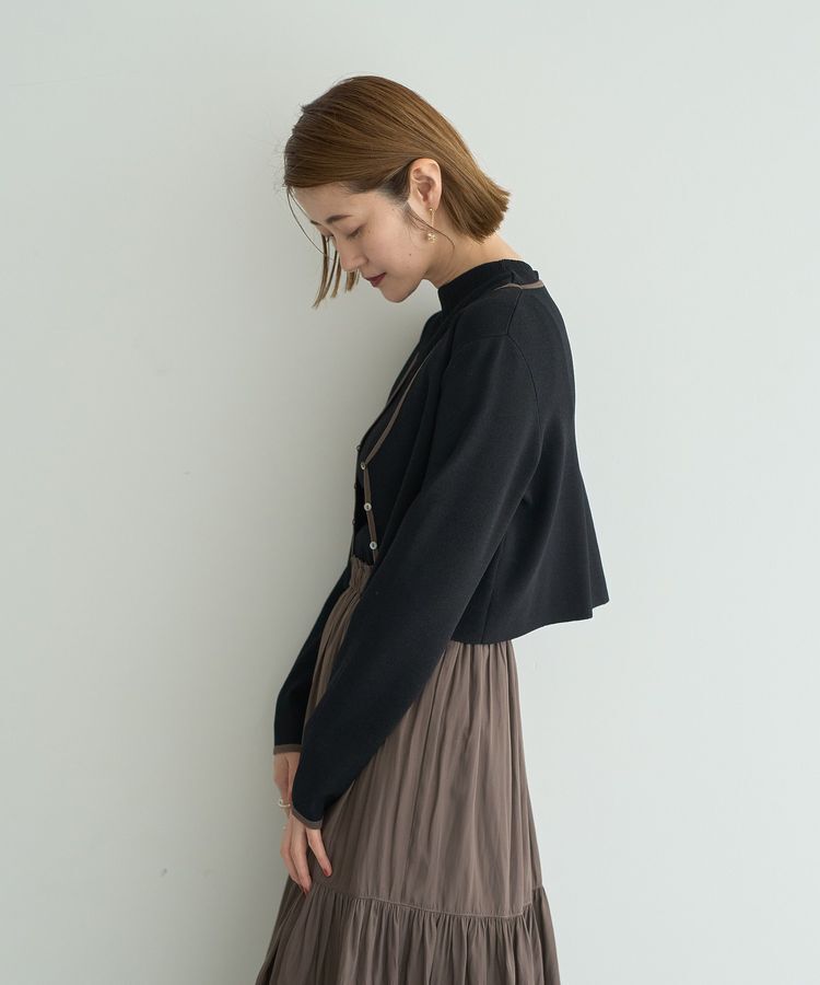 YECCA VECCA「【2点SET】カーディガンセットワンピース」|ワンピース|