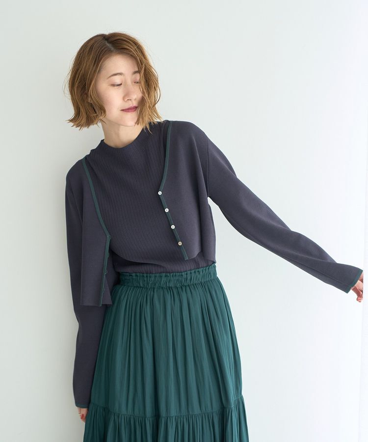 YECCA VECCA「【2点SET】カーディガンセットワンピース」|ワンピース|