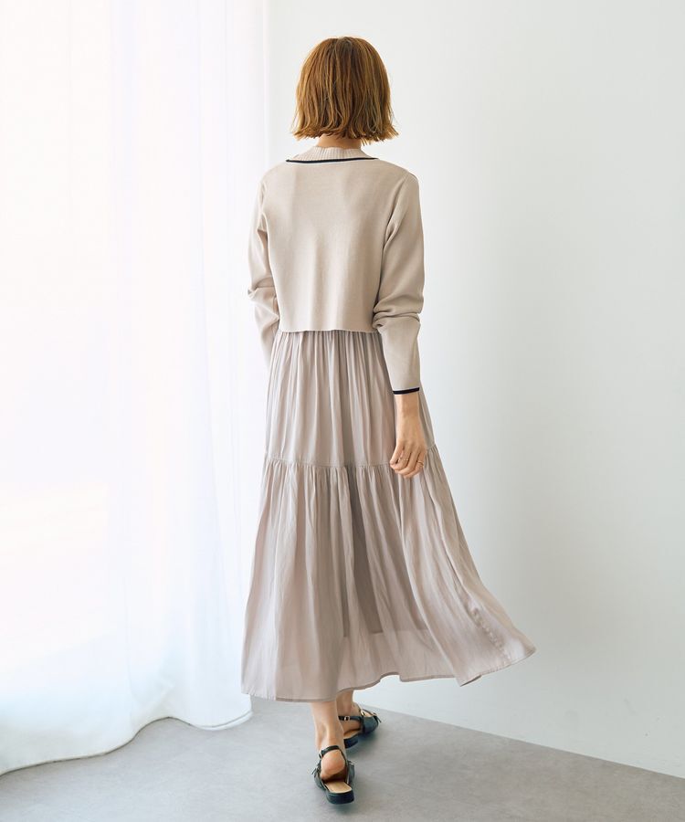 YECCA VECCA「【2点SET】カーディガンセットワンピース」|ワンピース|