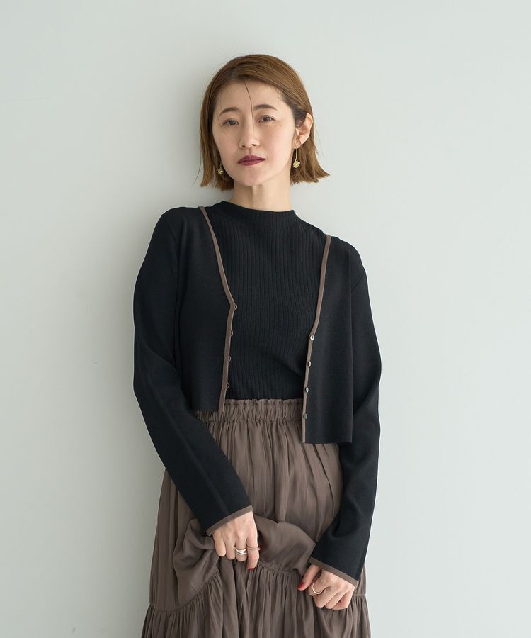 YECCA VECCA「【2点SET】カーディガンセットワンピース」|ワンピース|