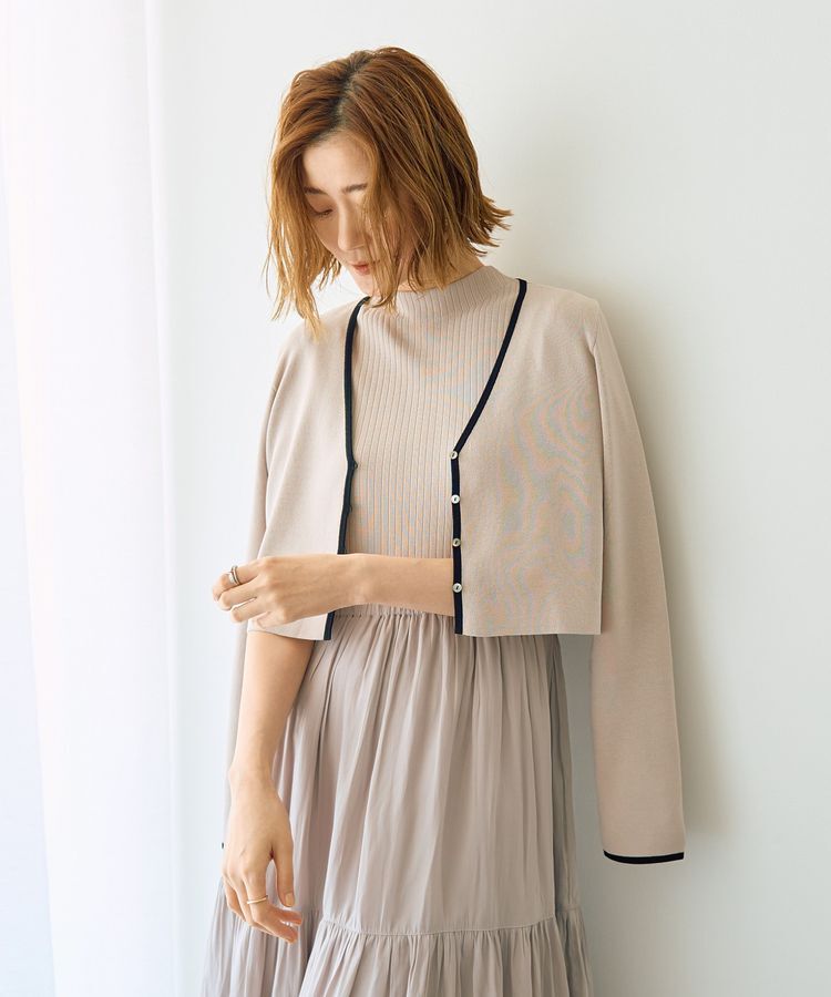 YECCA VECCA「【2点SET】カーディガンセットワンピース」|ワンピース|