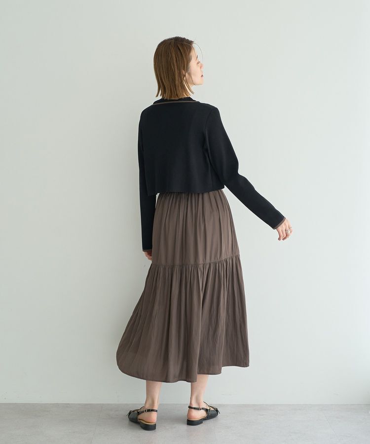 YECCA VECCA「【2点SET】カーディガンセットワンピース」|ワンピース|