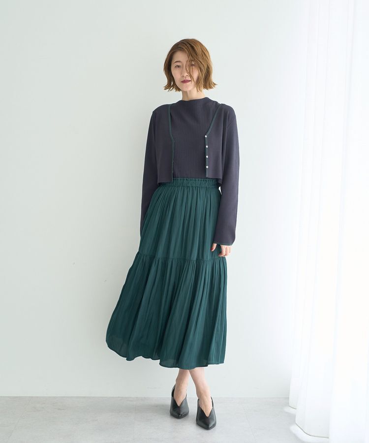 YECCA VECCA「【2点SET】カーディガンセットワンピース」|ワンピース|