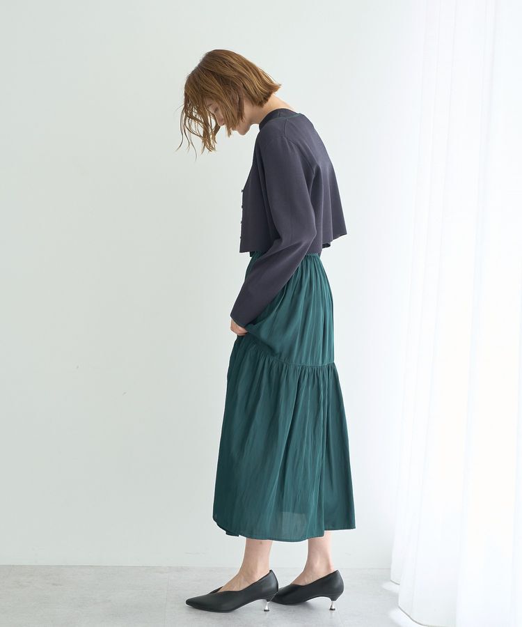 YECCA VECCA「【2点SET】カーディガンセットワンピース」|ワンピース|