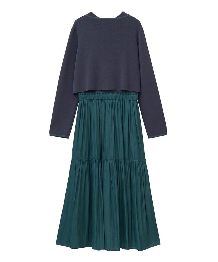 YECCA VECCA「【2点SET】カーディガンセットワンピース」|ワンピース|