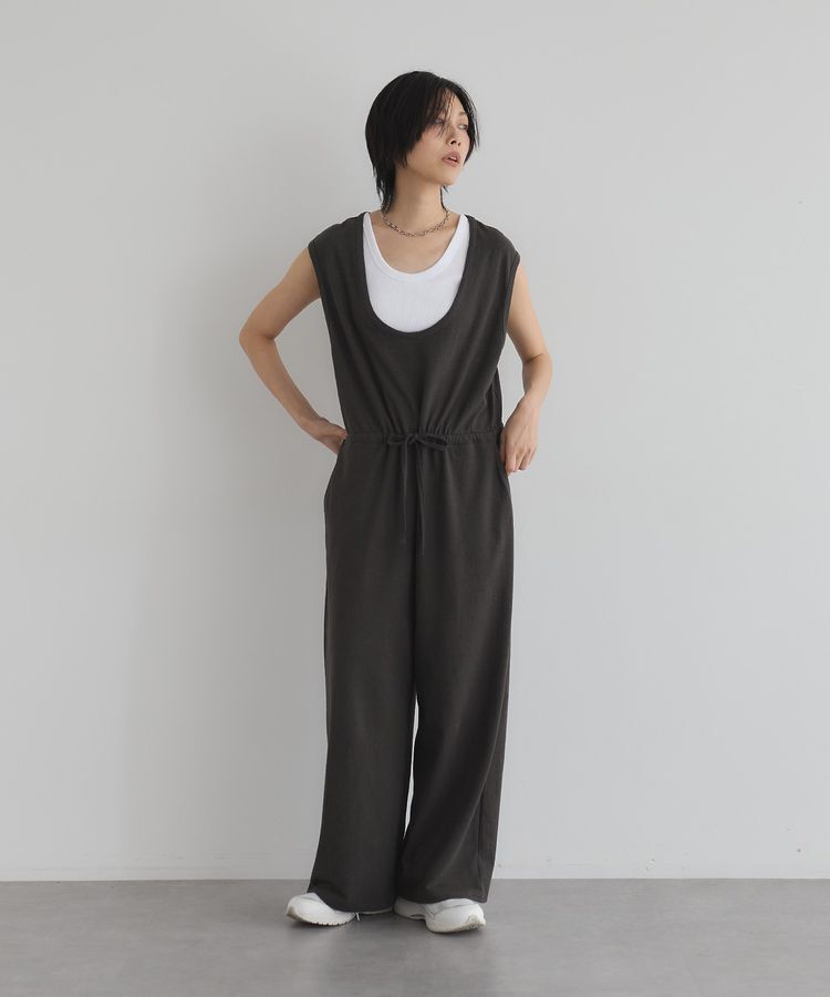 GARAGE OF GOOD CLOTHING「【日本製】Uネックオールインワン」|オールインワン|Charcoal Gray