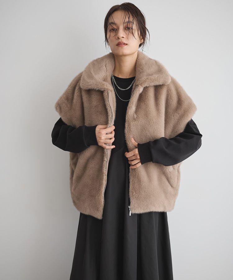 GARAGE OF GOOD CLOTHING「グラデーションファーZIP VEST」|その他|