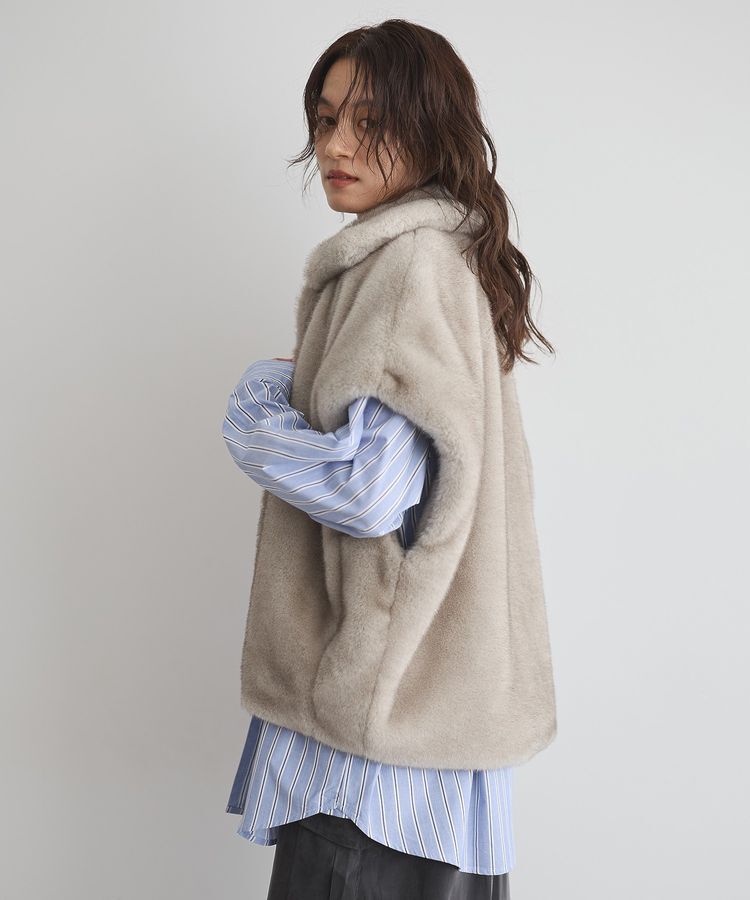 GARAGE OF GOOD CLOTHING「グラデーションファーZIP VEST」|その他|