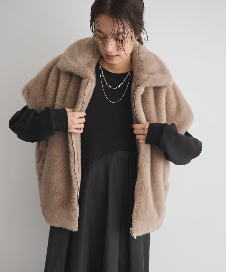 GARAGE OF GOOD CLOTHING「グラデーションファーZIP VEST」|その他|