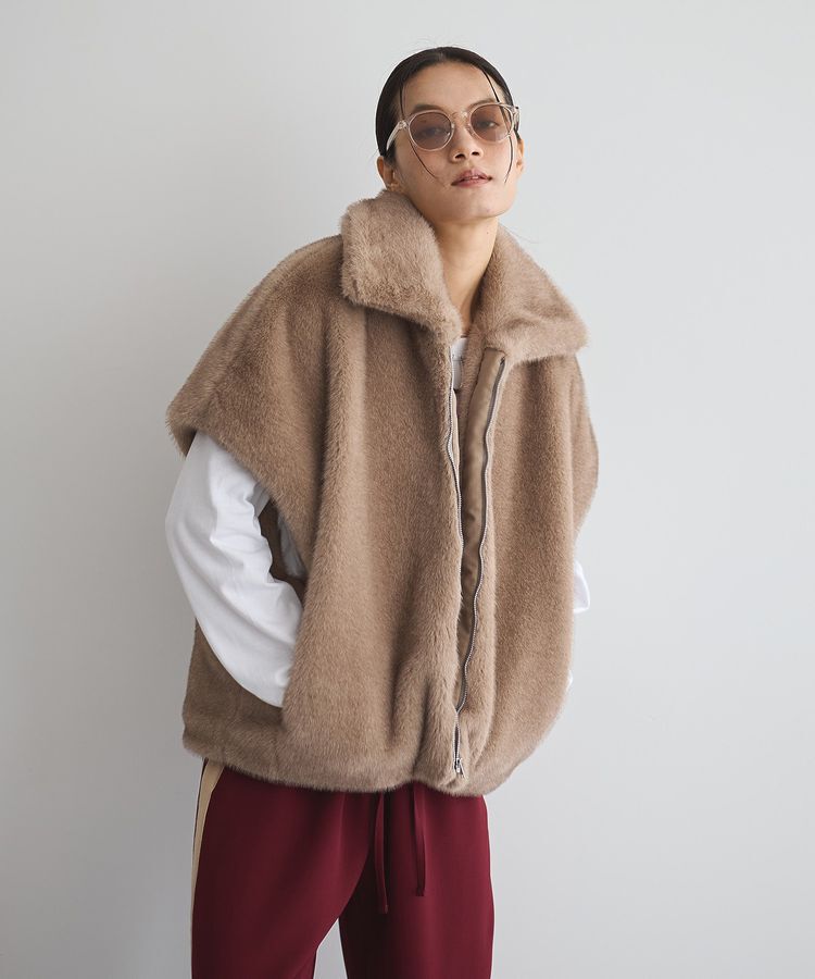 GARAGE OF GOOD CLOTHING「グラデーションファーZIP VEST」|その他|