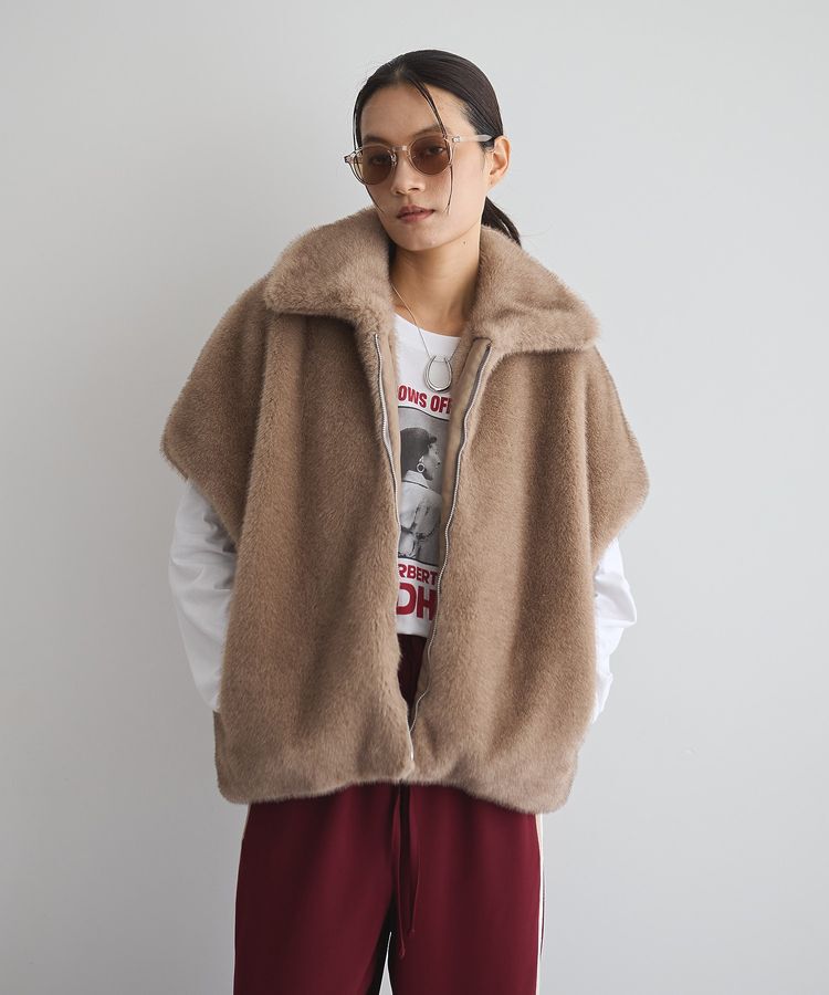 GARAGE OF GOOD CLOTHING「グラデーションファーZIP VEST」|その他|