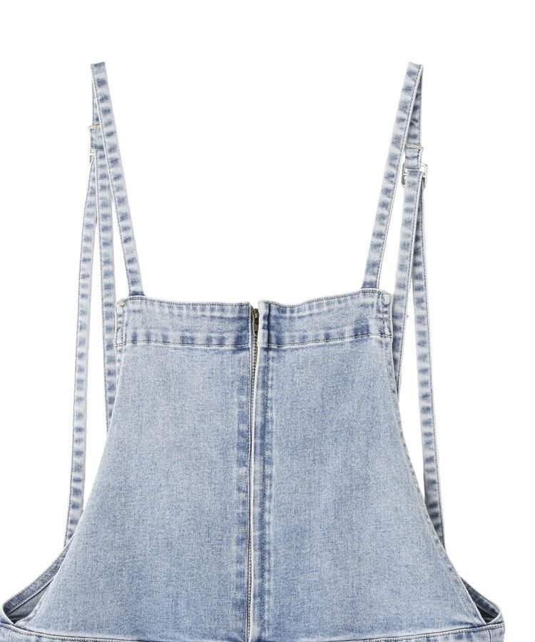 GARAGE OF GOOD CLOTHING「フロントZIPデニムサロペット」|オールインワン|