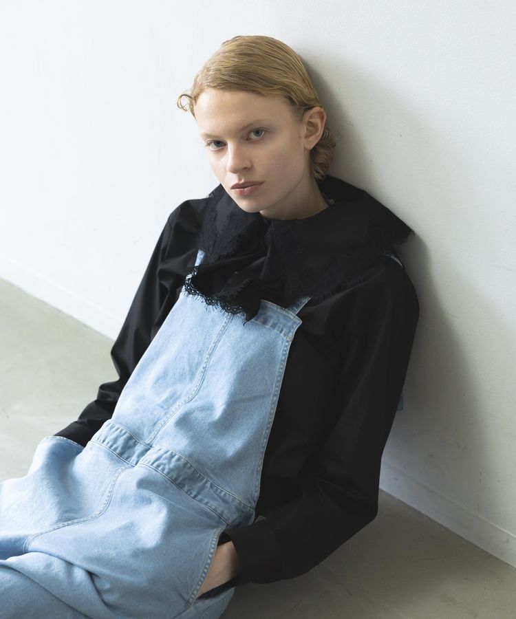 GARAGE OF GOOD CLOTHING「フロントZIPデニムサロペット」|オールインワン|