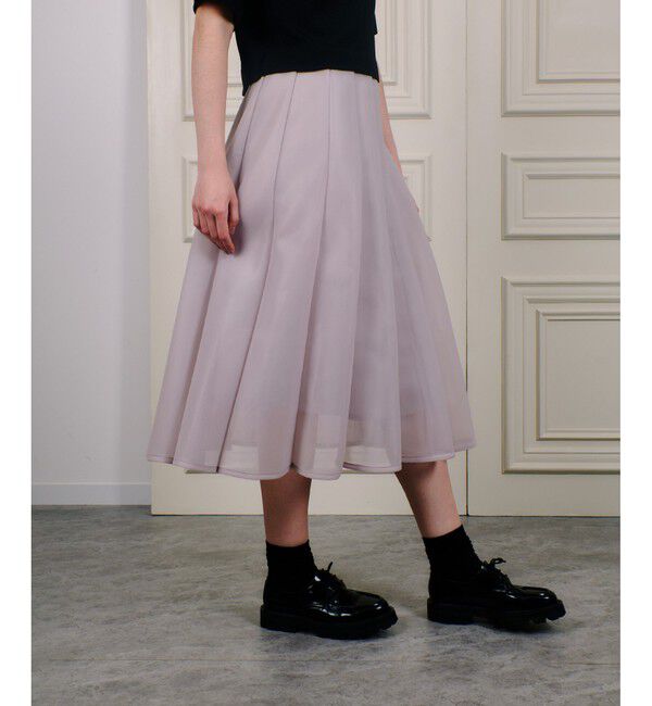 LOULOU WILLOUGHBY「【LOULOU WILLOUGHBY】ダブルラッセルシアースカート」|スカート|