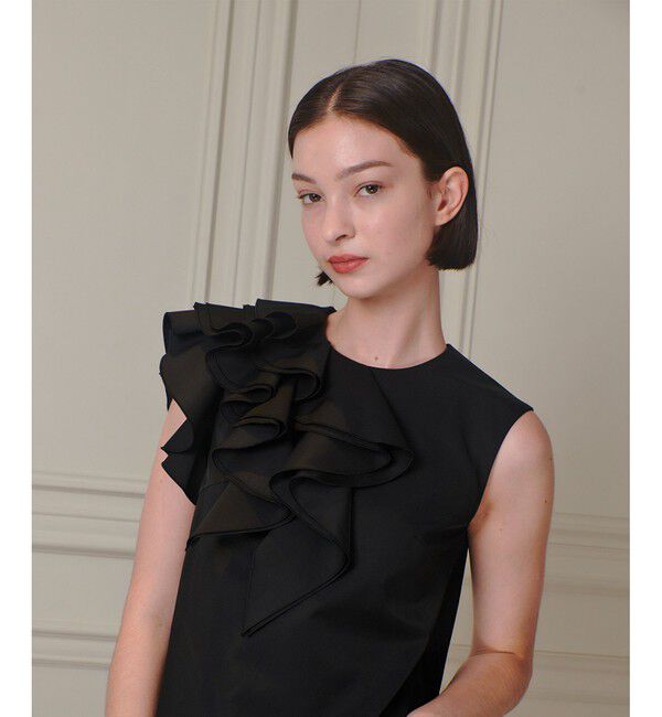 LOULOU WILLOUGHBY「【LOULOU WILLOUGHBY】アシメフリルワンピース」|ワンピース|