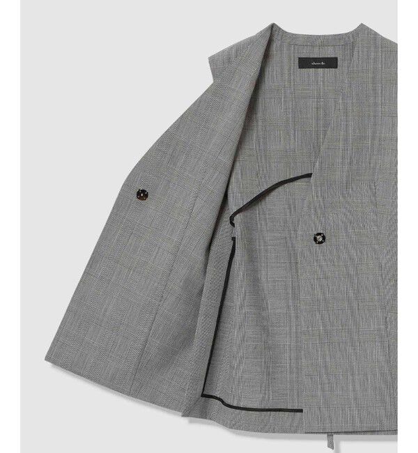 allureville「ポプリンチェックスリットジレ」|その他|