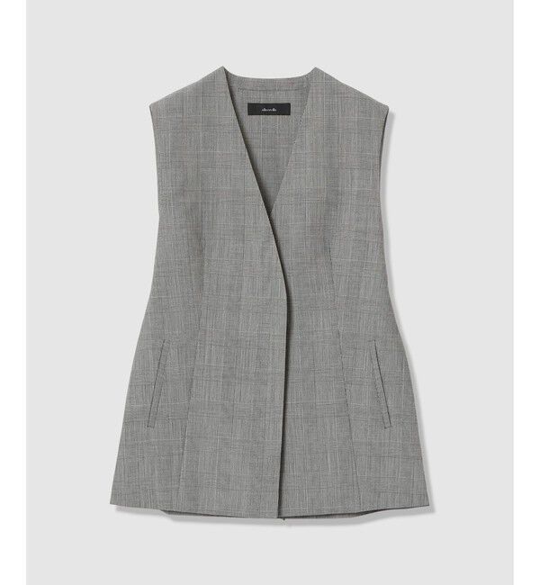 allureville「ポプリンチェックスリットジレ」|その他|