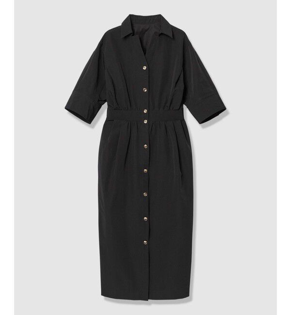 LOULOU WILLOUGHBY「【LOULOU WILLOUGHBY】ナイロンコットンクロスシャツワンピース」|ワンピース|