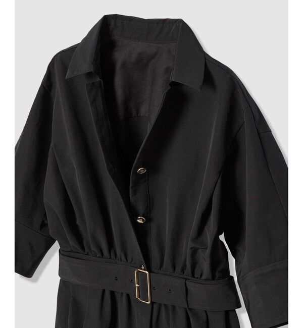 LOULOU WILLOUGHBY「【LOULOU WILLOUGHBY】ナイロンコットンクロスシャツワンピース」|ワンピース|