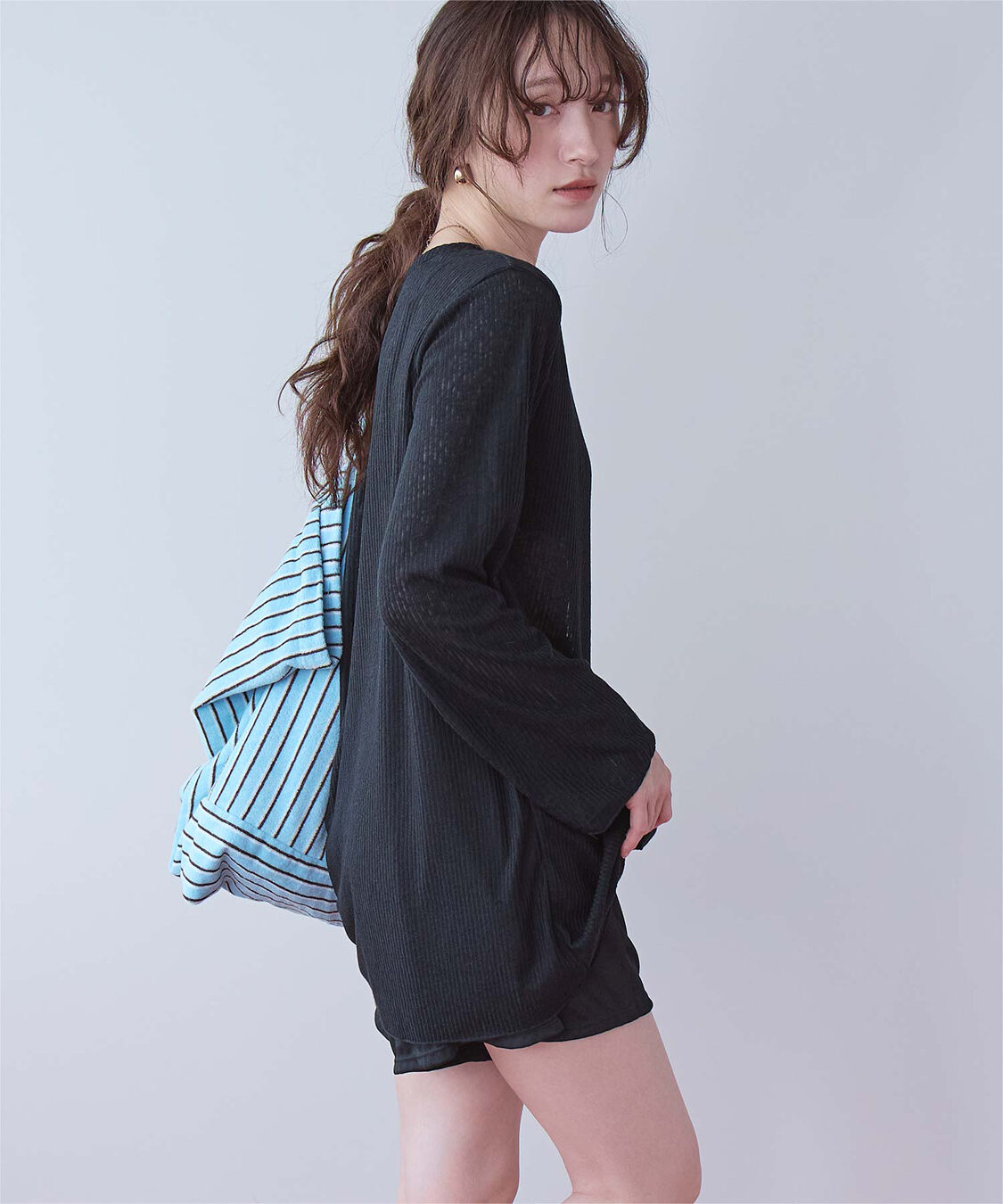 SEA DRESS「4点セット/リラックストップス&ショートパンツ付ビキニ/水着」|ビキニ|