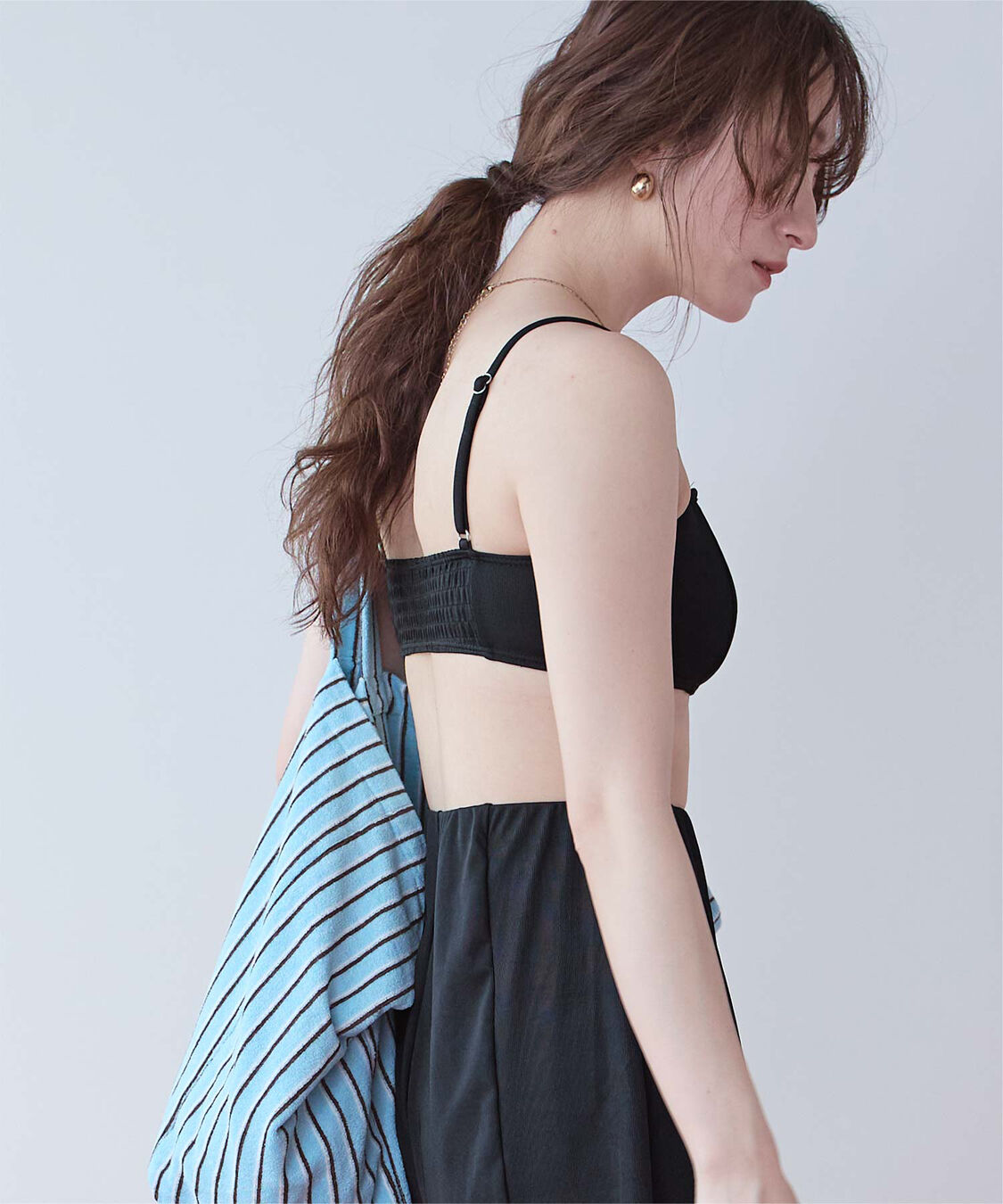 SEA DRESS「4点セット/リラックストップス&ショートパンツ付ビキニ/水着」|ビキニ|