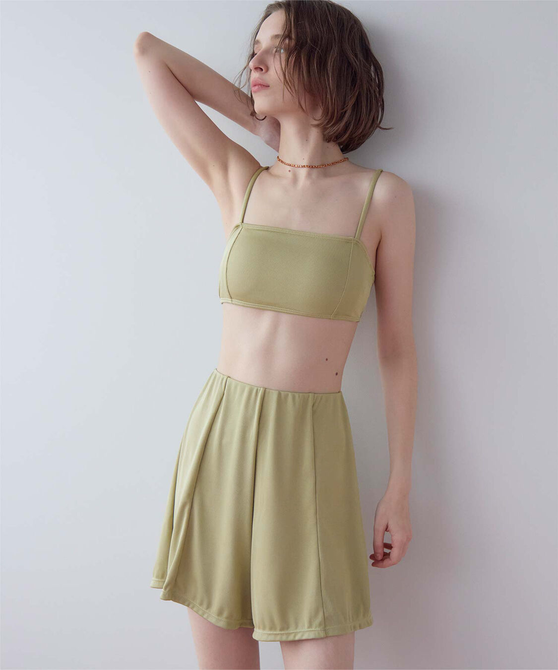 SEA DRESS「4点セット/リラックストップス&ショートパンツ付ビキニ/水着」|ビキニ|