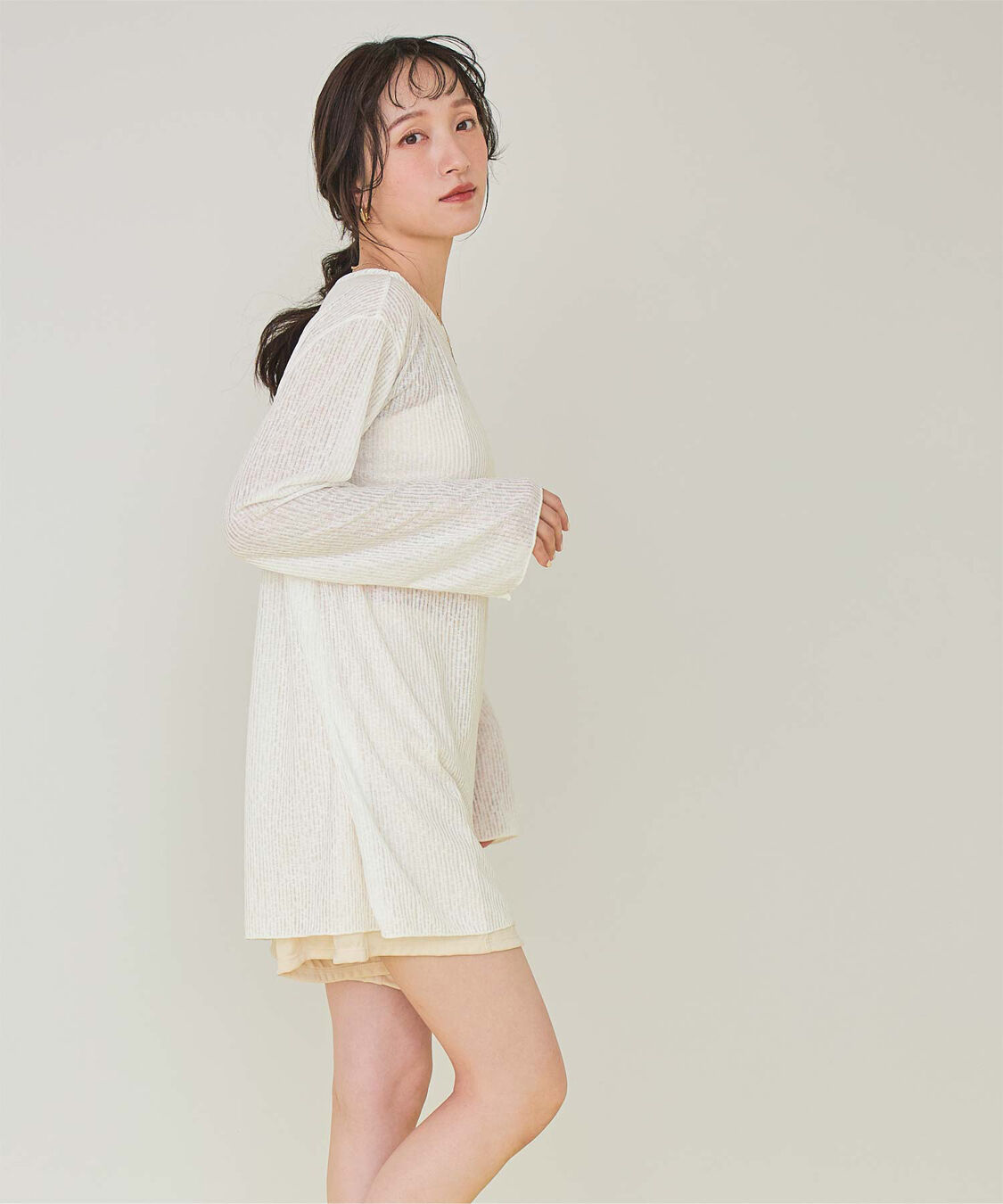 SEA DRESS「4点セット/リラックストップス&ショートパンツ付ビキニ/水着」|ビキニ|