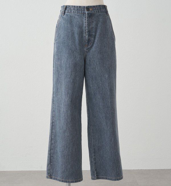  「カツラギワイドストレートパンツ」|デニム|