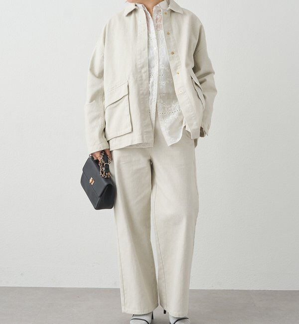  「カツラギワイドストレートパンツ」|デニム|