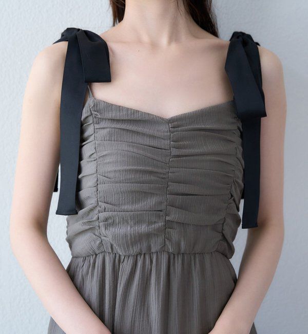  「背中あきティアードキャミワンピ」|ワンピース|