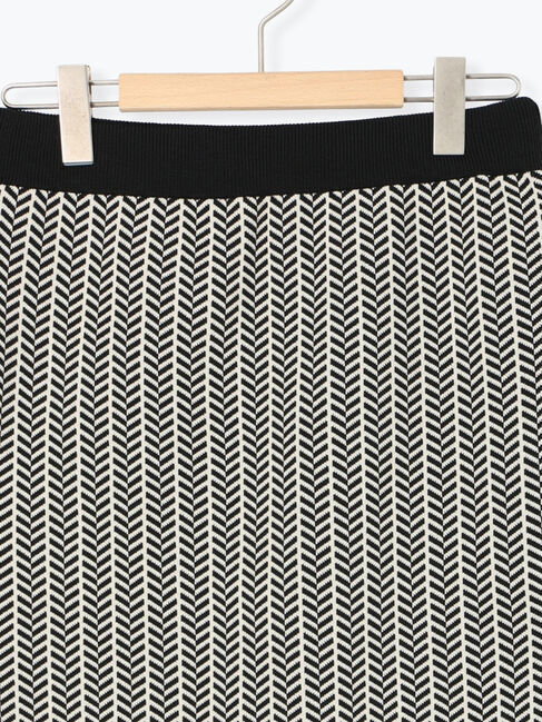 Samansa Mos2 blue「ニットストレートスカート」|スカート|