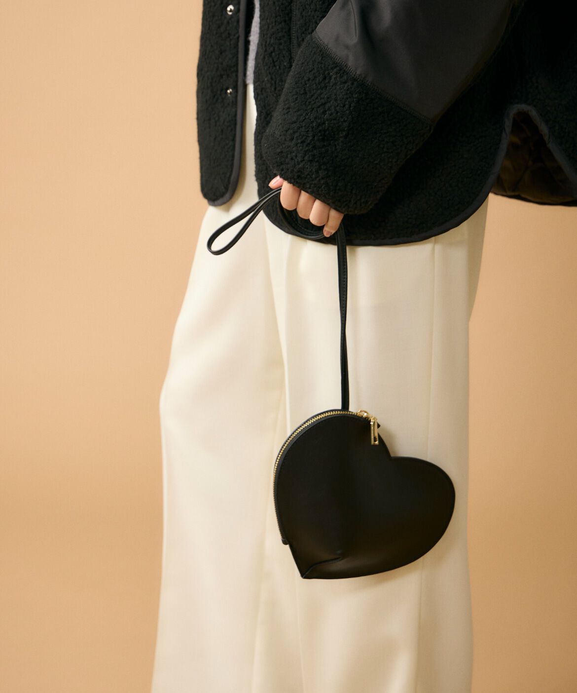 FAVORITE SUKINAMONO「ハートポシェット《MARCO MASI》」|クラッチバッグ|ブラック