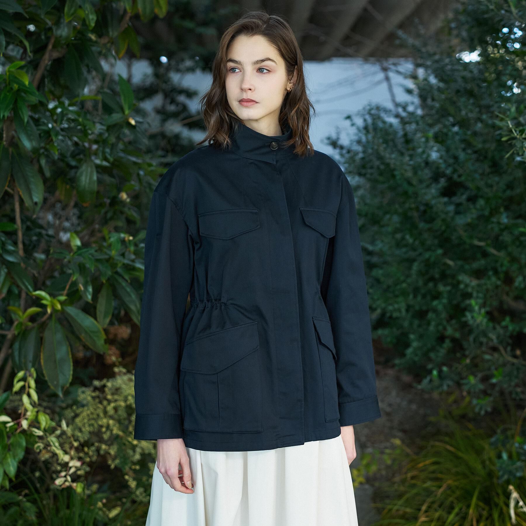 DRESSTERIOR「コンパクトコットンミリタリーブルゾン」|ブルゾン・スタジャン|