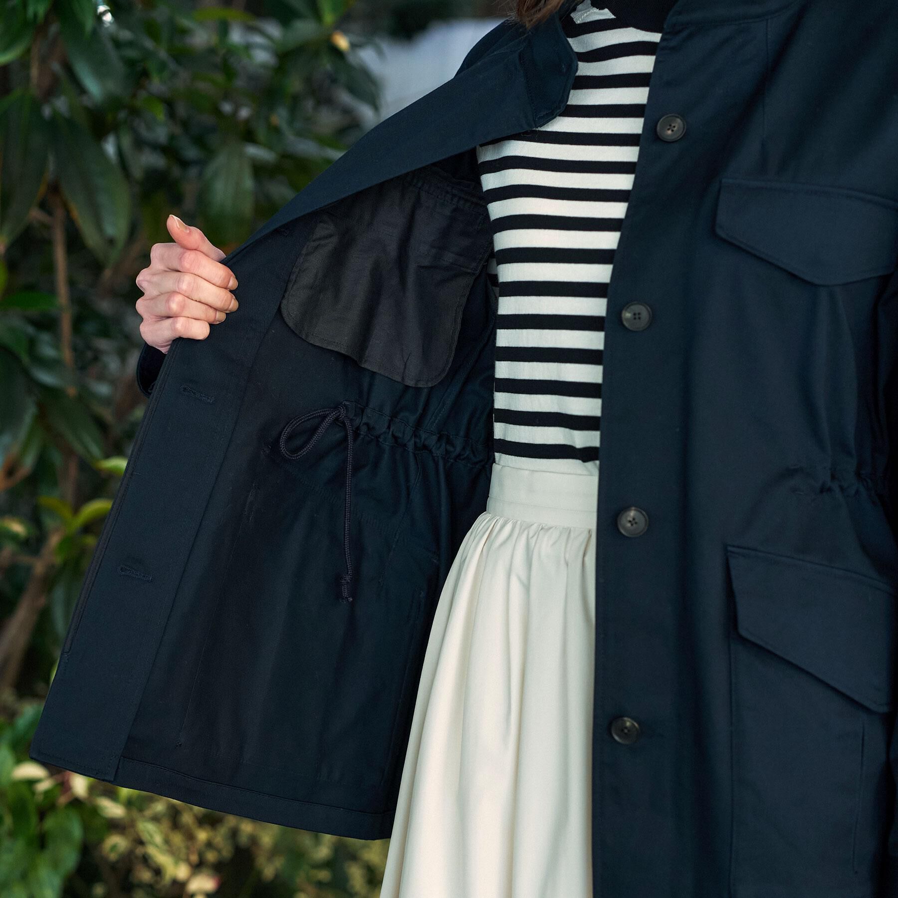 DRESSTERIOR「コンパクトコットンミリタリーブルゾン」|ブルゾン・スタジャン|