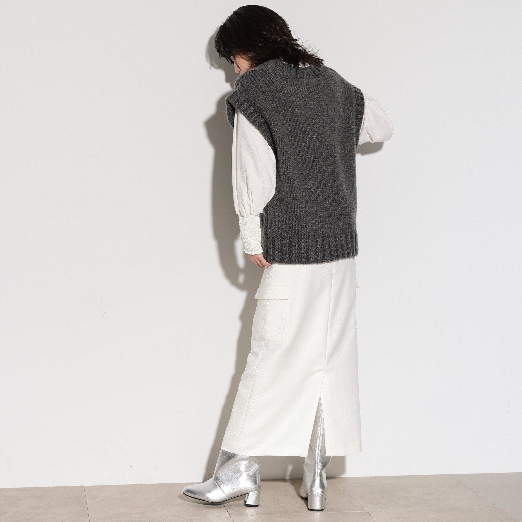 GALLEST「ケーブルニットベスト」|ベスト・ジレ|