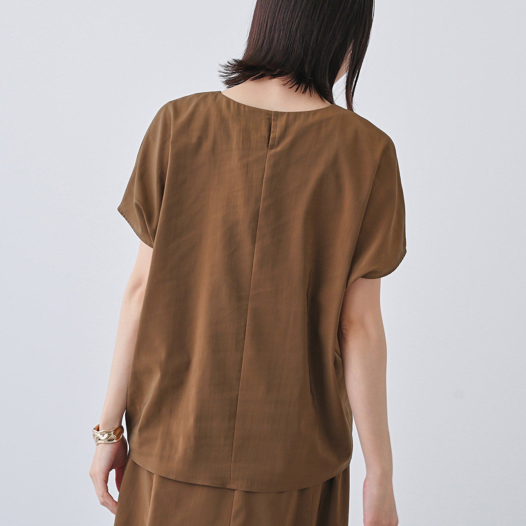 INDIVI「【通気性◎撥水／接触冷感／UVケア】ドルマンスリーブブラウス」|シャツ・ブラウス|