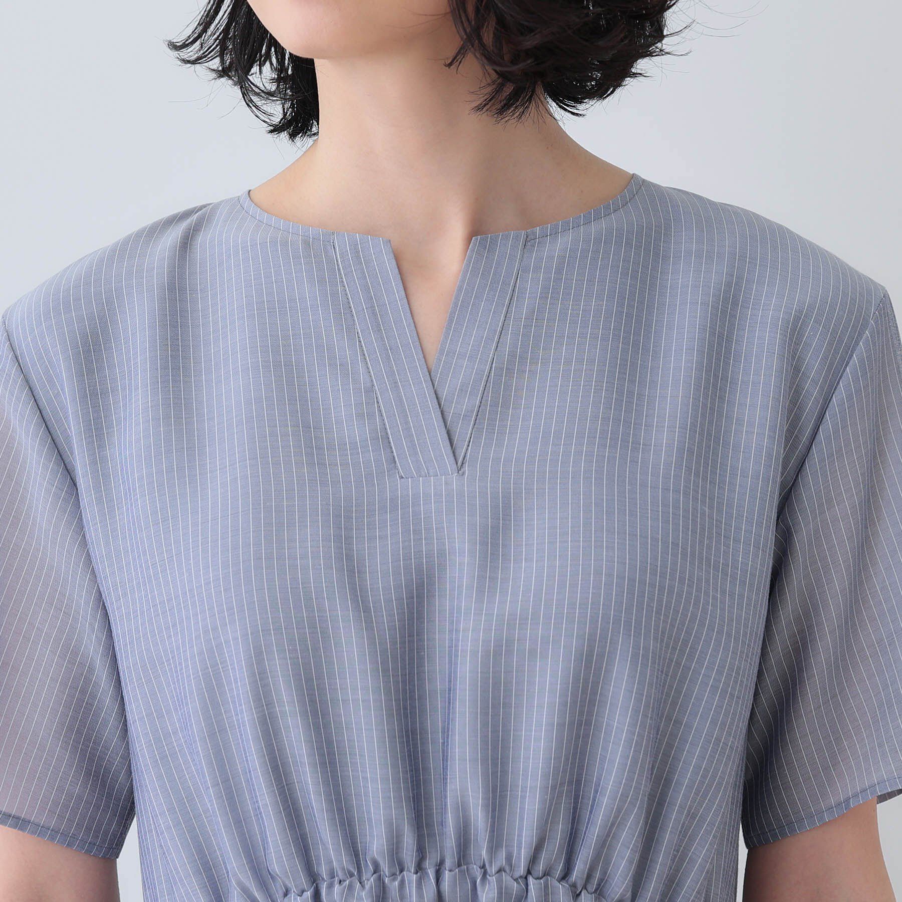 INDIVI「【洗える／エアリー】ハイウエストワンピース」|ワンピース|