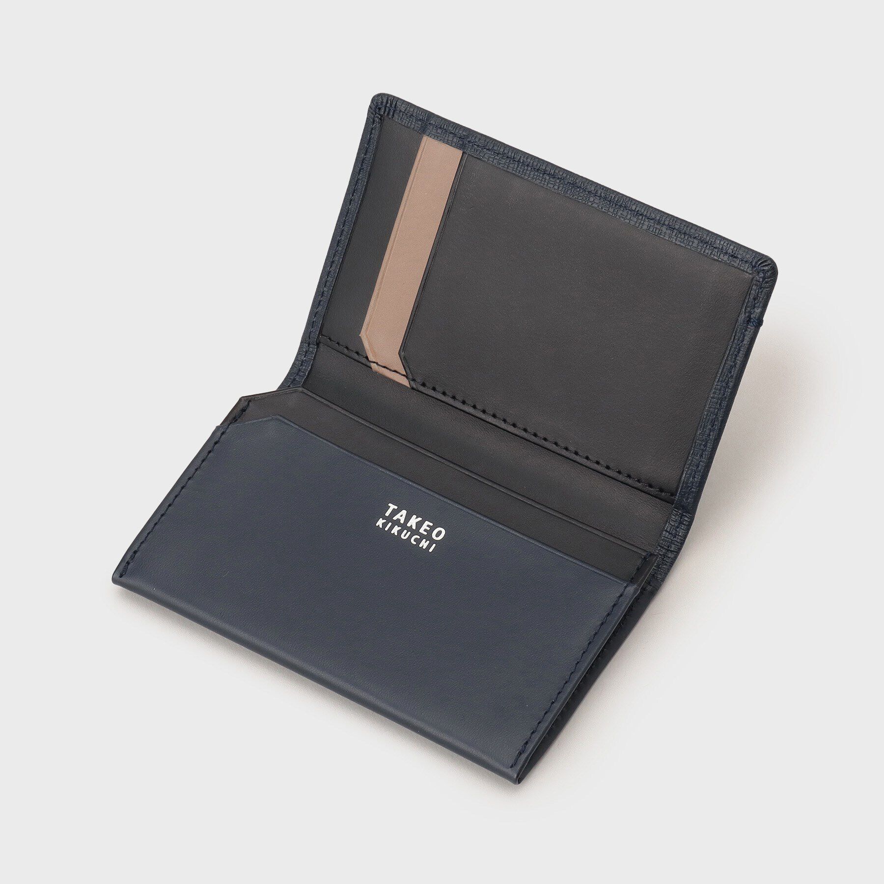 TAKEO KIKUCHI「配色型押しレザー名刺入れ&ICカード段付き」|名刺入れ・カードケース|