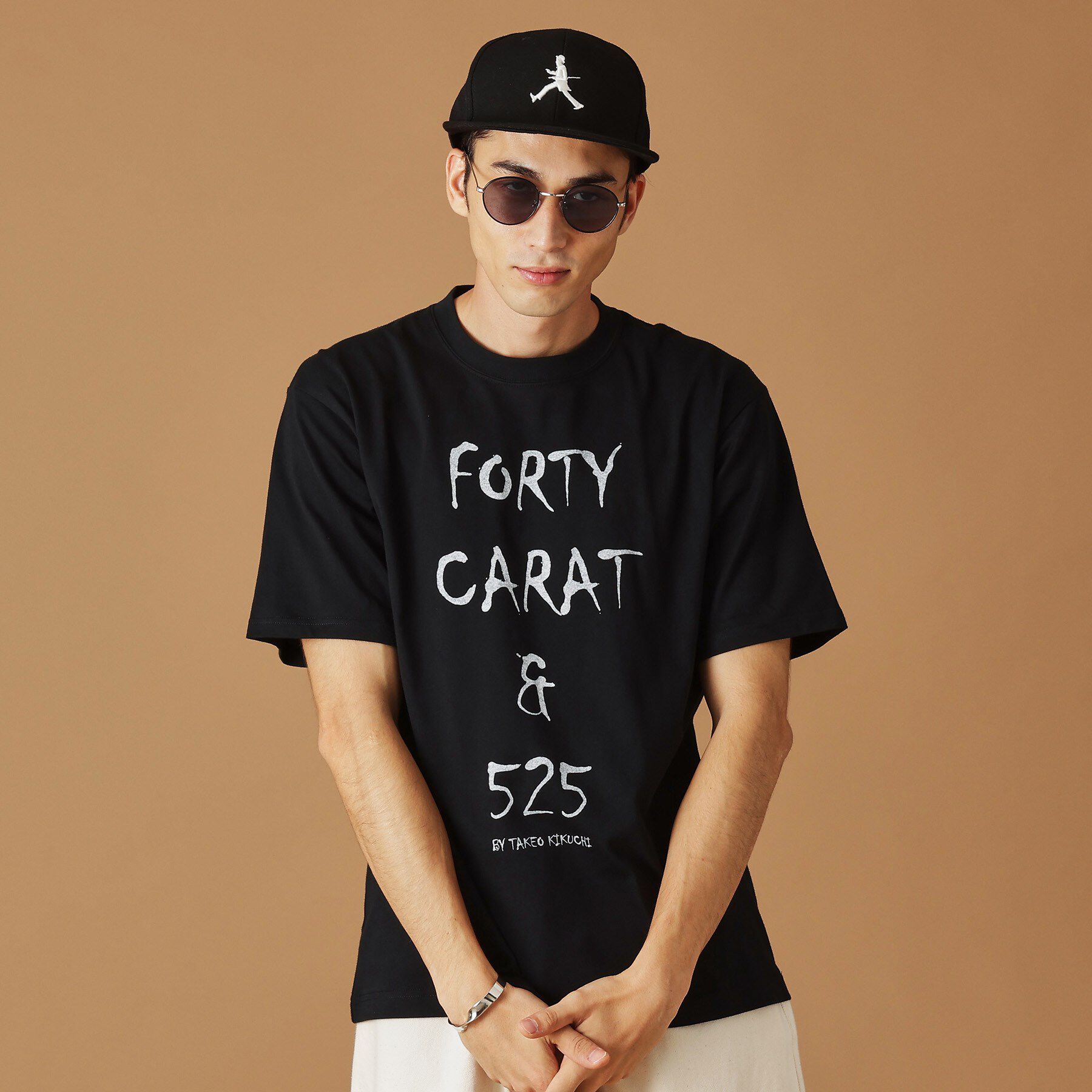 40CARATS&525「【Sサイズ～】40ct＆525ワールドツアー半袖Tシャツ」|Tシャツ・カットソー|ブラック(019)
