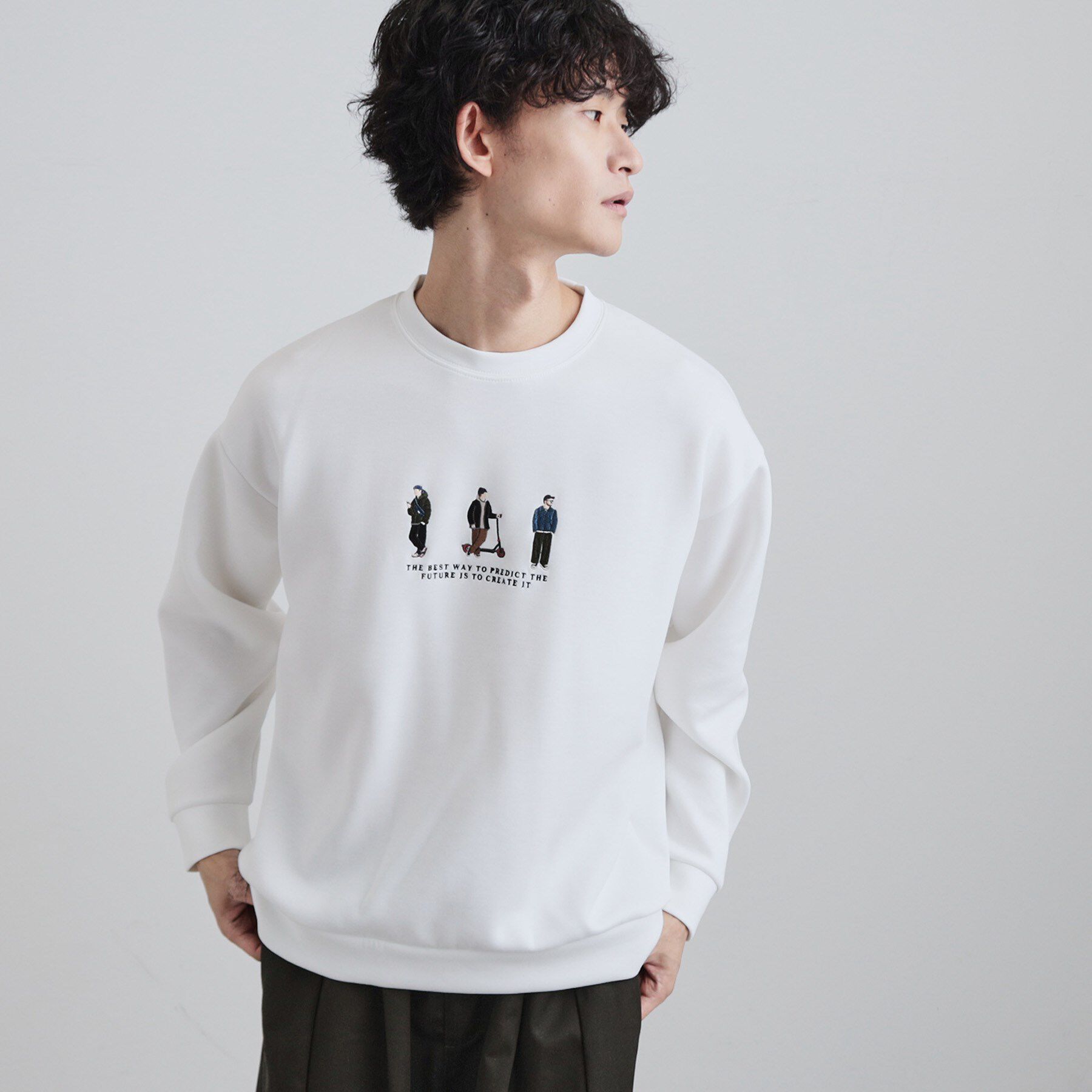 tk.TAKEO KIKUCHI「ピープル刺繍スウェット」|パーカー|