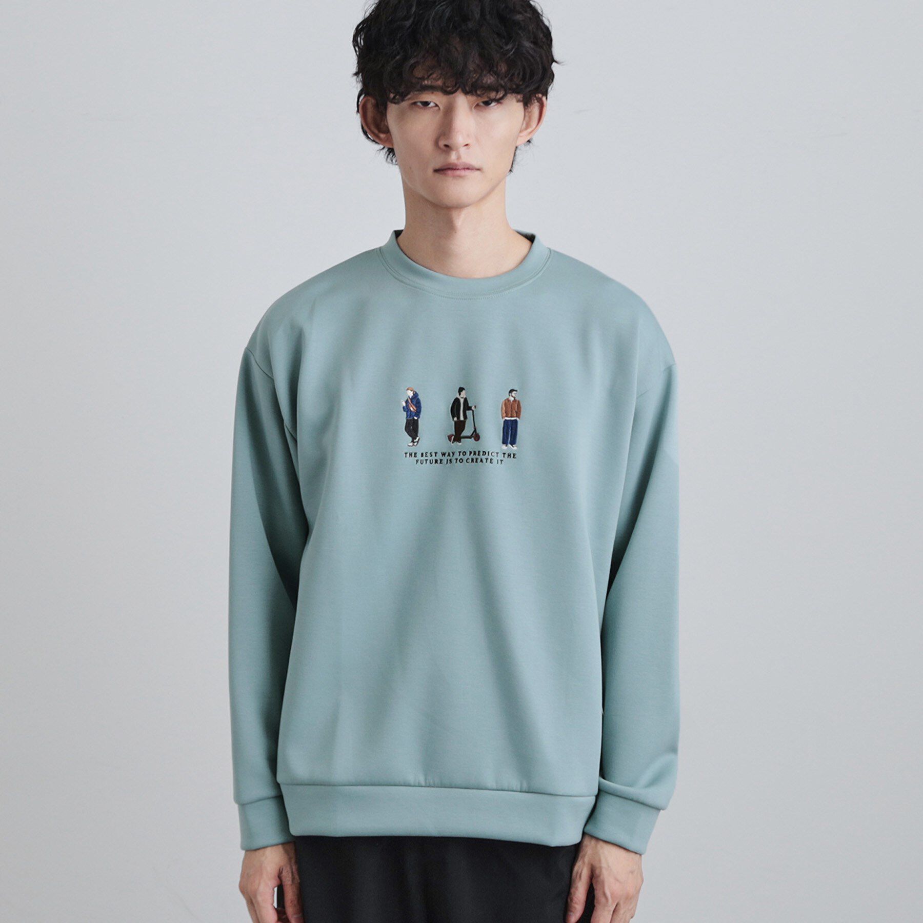 tk.TAKEO KIKUCHI「ピープル刺繍スウェット」|パーカー|