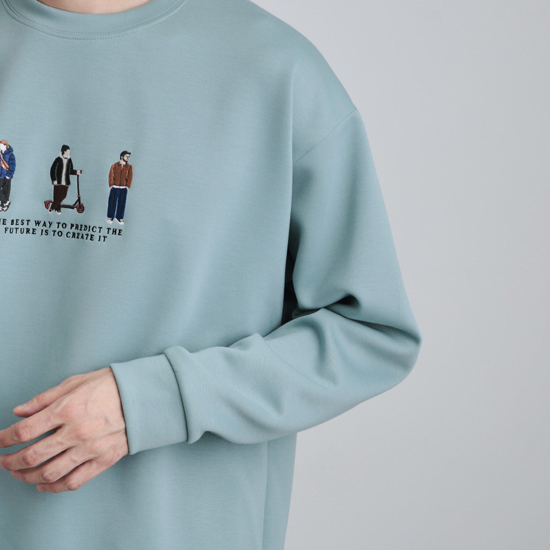 tk.TAKEO KIKUCHI「ピープル刺繍スウェット」|パーカー|